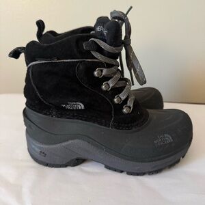 The North Face Size 13 Chilkat Lace II Little Boys Black Waterproof Winter Boots